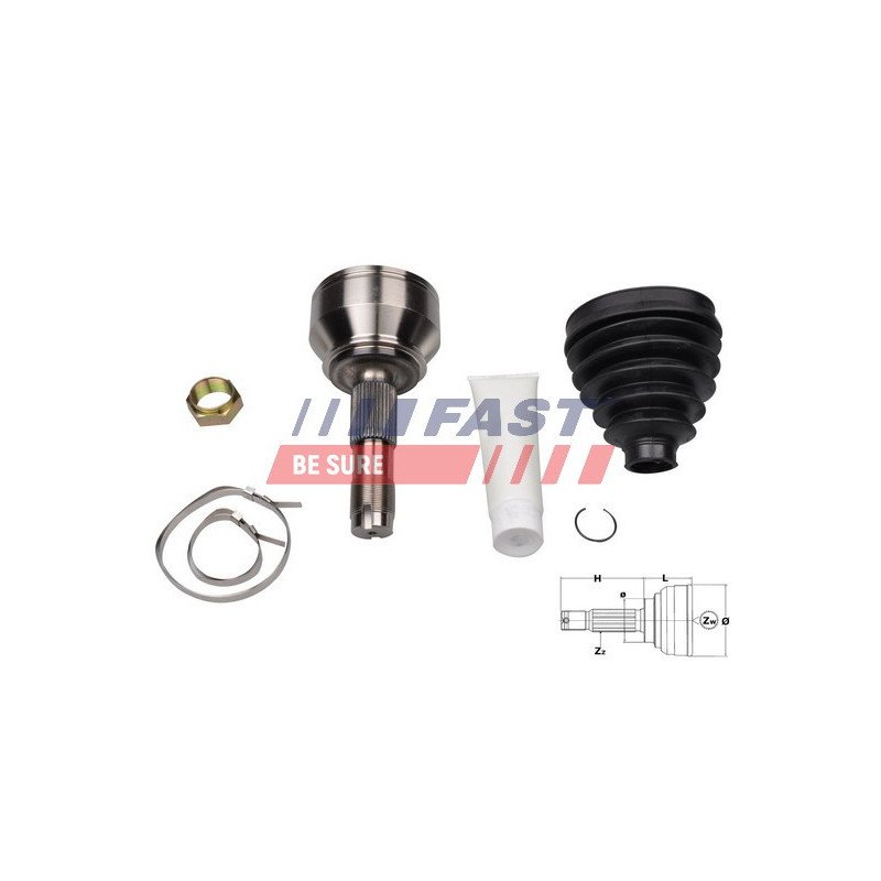 FT25080K Joint Kit, drive shaft