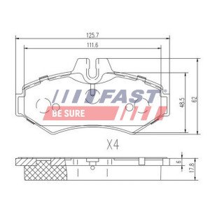 FT29014 Brake Pad Set, disc brake