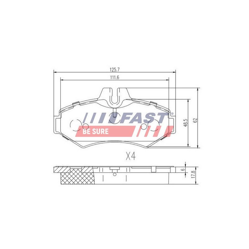FT29014 Brake Pad Set, disc brake