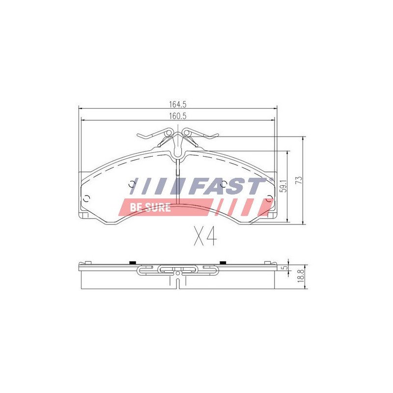 FT29015 Brake Pad Set, disc brake