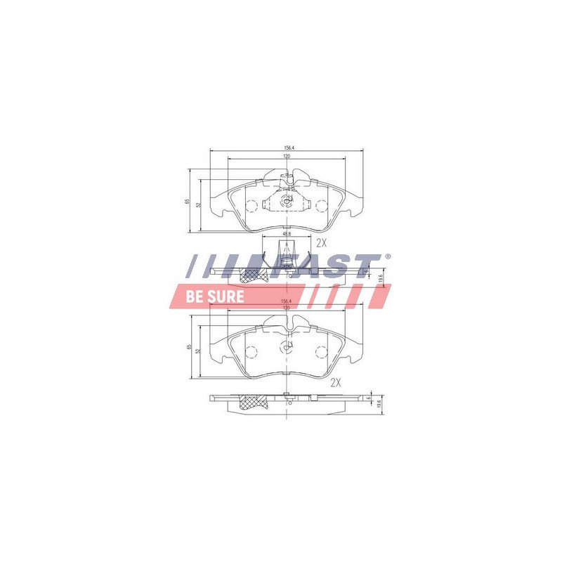 FT29016 Brake Pad Set, disc brake