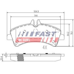 FT29023 Brake Pad Set, disc brake