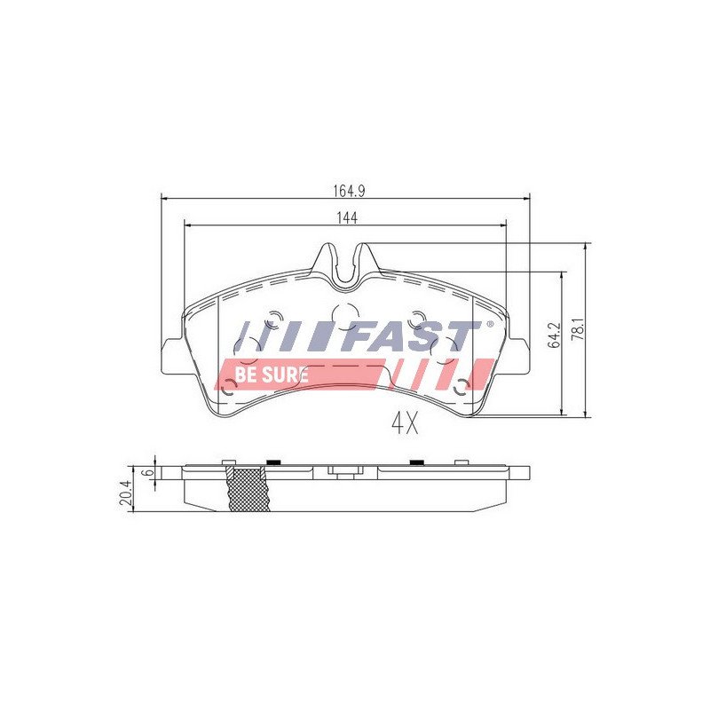 FT29023 Brake Pad Set, disc brake