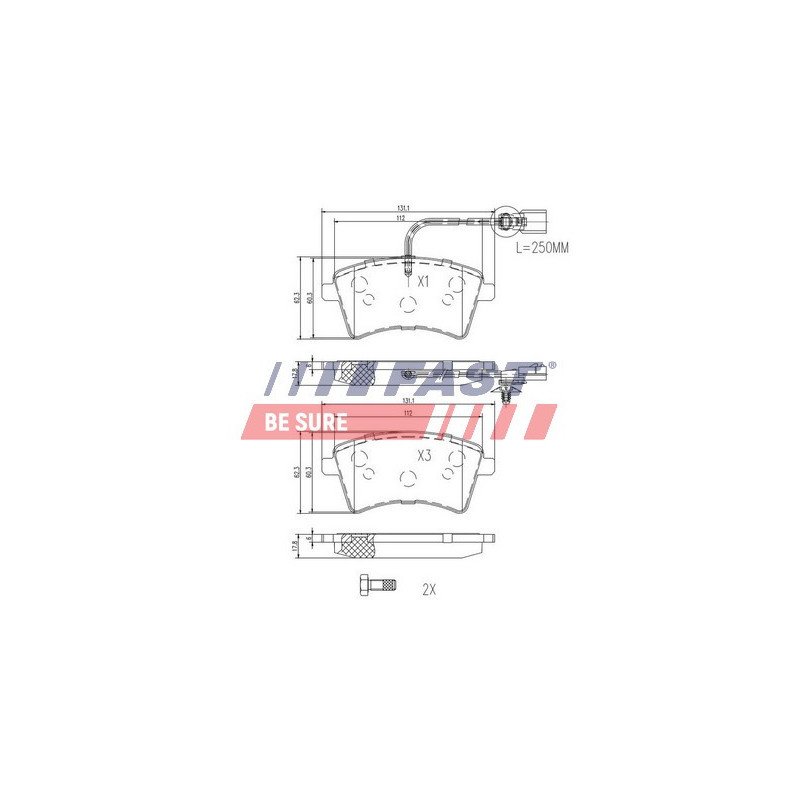 FT29529 Brake Pad Set, disc brake