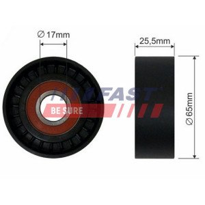 FT44540 Tensioner Pulley, V-ribbed belt